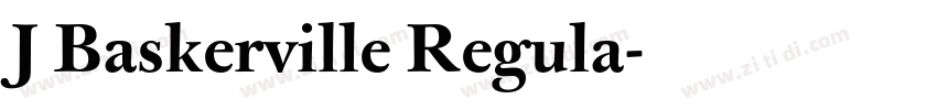 J Baskerville Regula字体转换